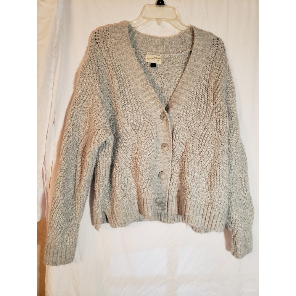 Women's Universal Threads Light Blue Sparkle Cardigan Size L